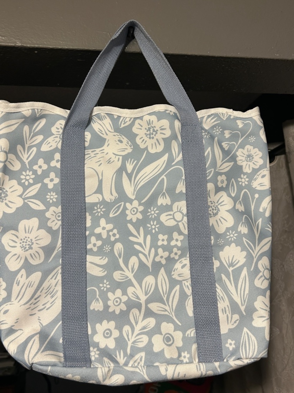 Spacious White Tote Bag
